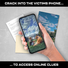 Load image into Gallery viewer, MMC Murder at The White House – Thrilling Murder Mystery Games for Adults in Washington D.C. – 37 Evidence Pieces, 150 Min Gameplay (3.5/5 Difficulty)