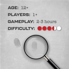 Load image into Gallery viewer, MMC Murder at The White House – Thrilling Murder Mystery Games for Adults in Washington D.C. – 37 Evidence Pieces, 150 Min Gameplay (3.5/5 Difficulty)